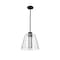 Nuvo Aura, 12 Inch LED Pendant, Matte Black, K9 Bubble Crystal, 3000K CCT 62/2172 - alternate 2